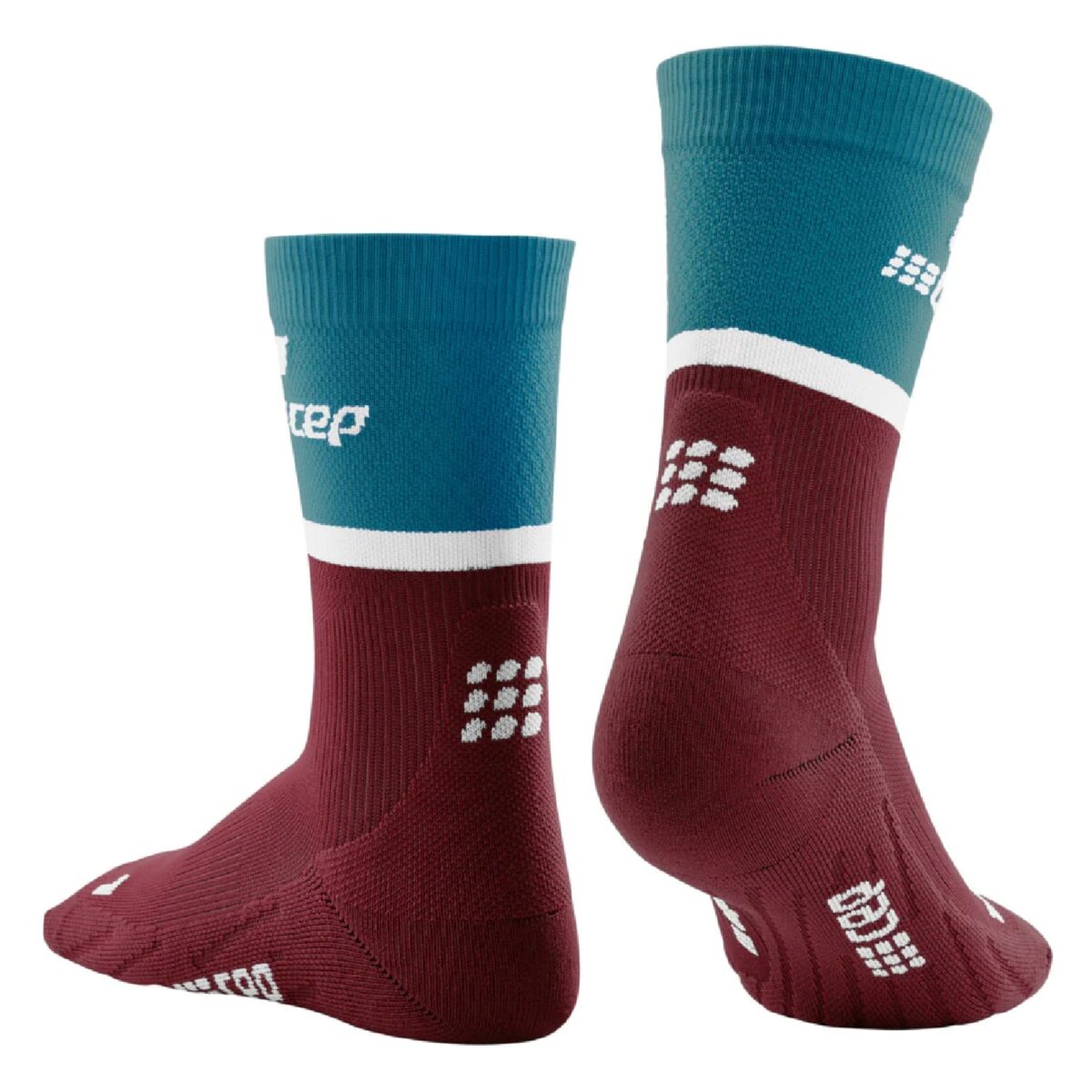 mid-cut-running-compression-socks-petrol-darkred-3