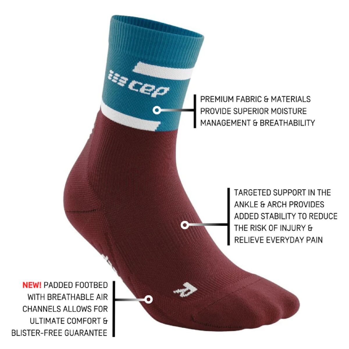 mid-cut-running-compression-socks-petrol-darkred-4