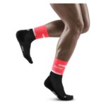 CEP Running Mid Cut Compression Socks Pink/Black