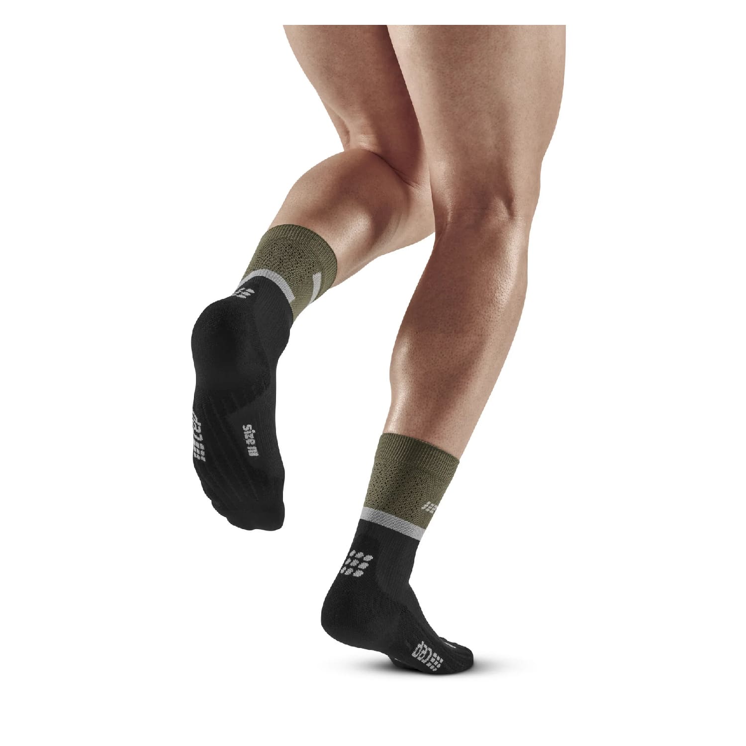 mid-cut-running-compression-socks-olive-black-1