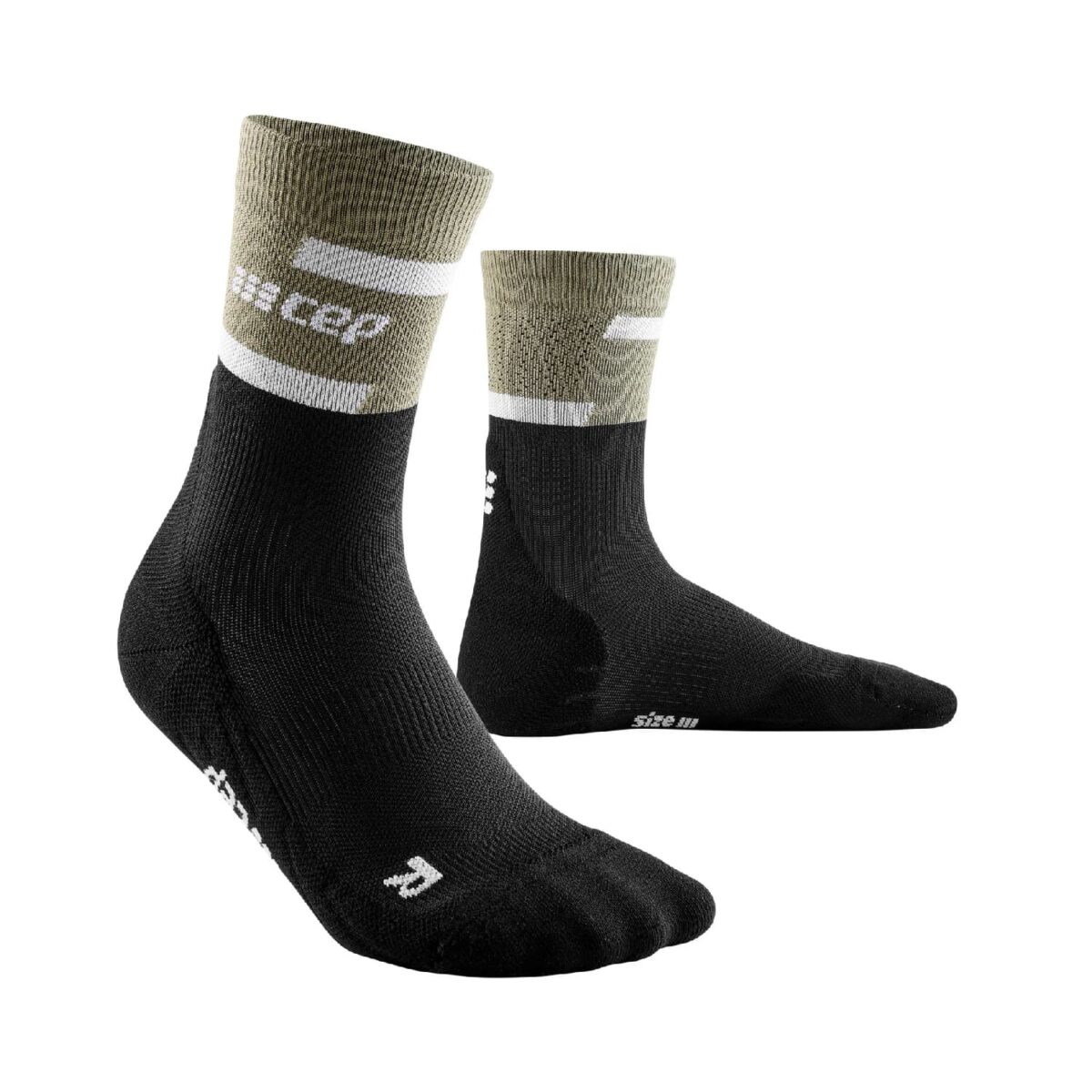 mid-cut-running-compression-socks-olive-black-2