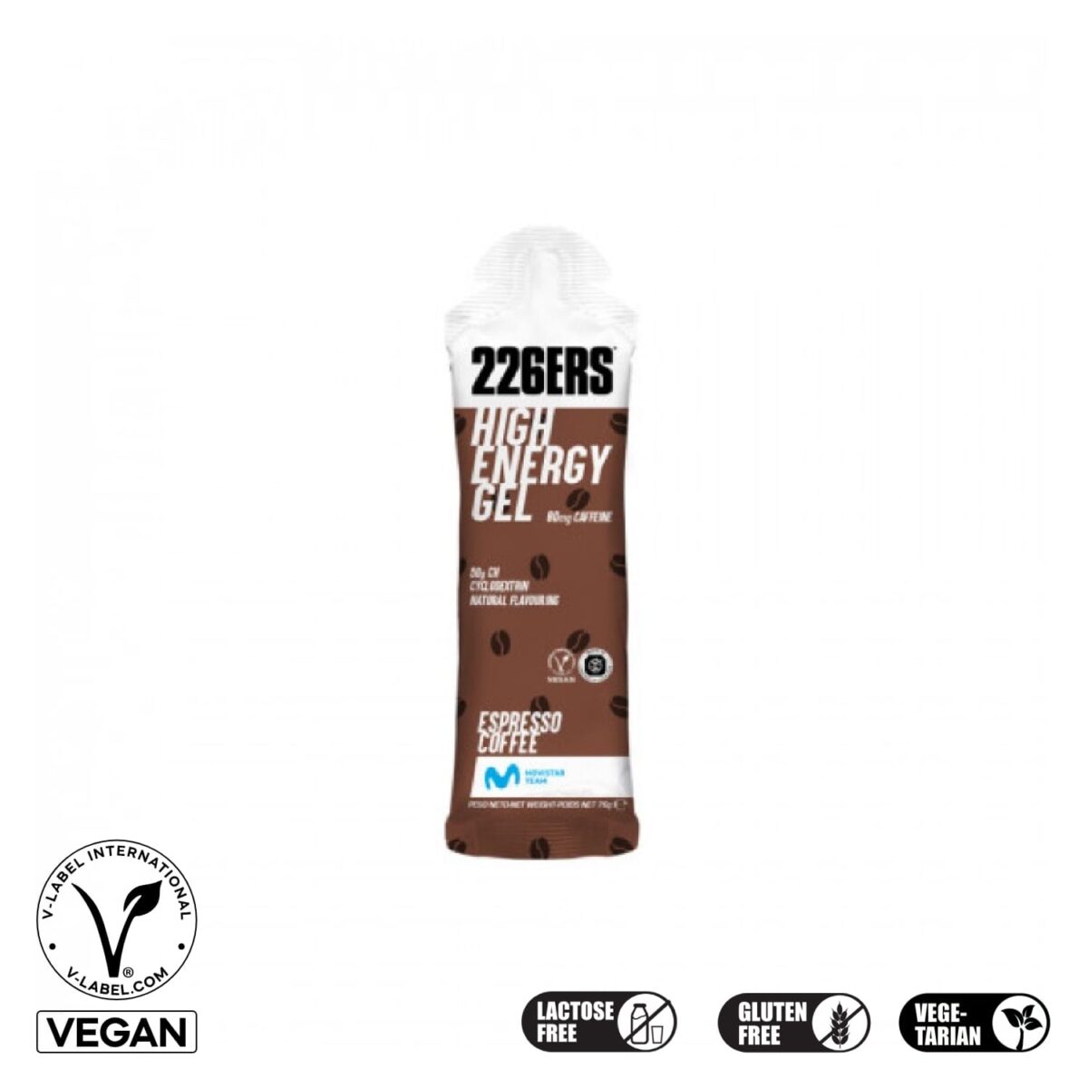 226ERS HighEnergy Gel Espresso Coffee Caffeine 80mg